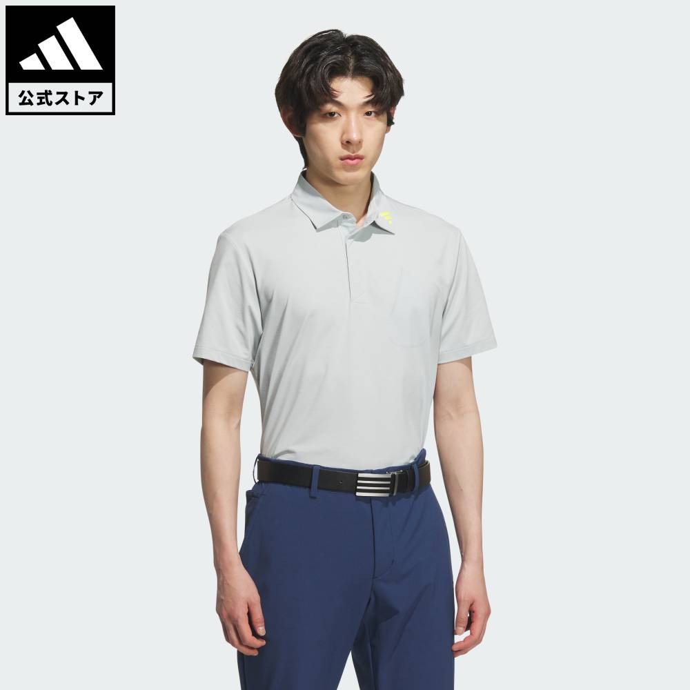 樂天商城 - 【公式】アディダス adidas 返品可 ゴルフ 【ゴルフ】ツイストニット 半袖ポケットポロシャツ パフォーマンス メンズ ウェア・服 ポロシャツ グレー JG1318