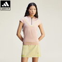 【公式】アディダス adidas 返品可 ゴルフ adidas by Stella McCartney TrueNature ゴルフシャツ アディダス バイ ステラマッカートニー レディース ウェア・服 Tシャツ ピンク JI5227 半袖