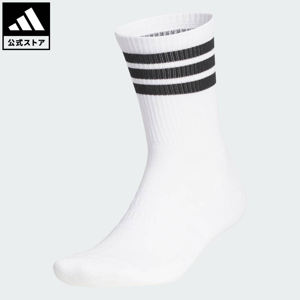 【公式】アディダス adidas 返品可 ゴルフ 【ゴルフ】ハーフクルー丈 スリーストライプス クッションソックス パフォーマンス メンズ アクセサリー ソック...