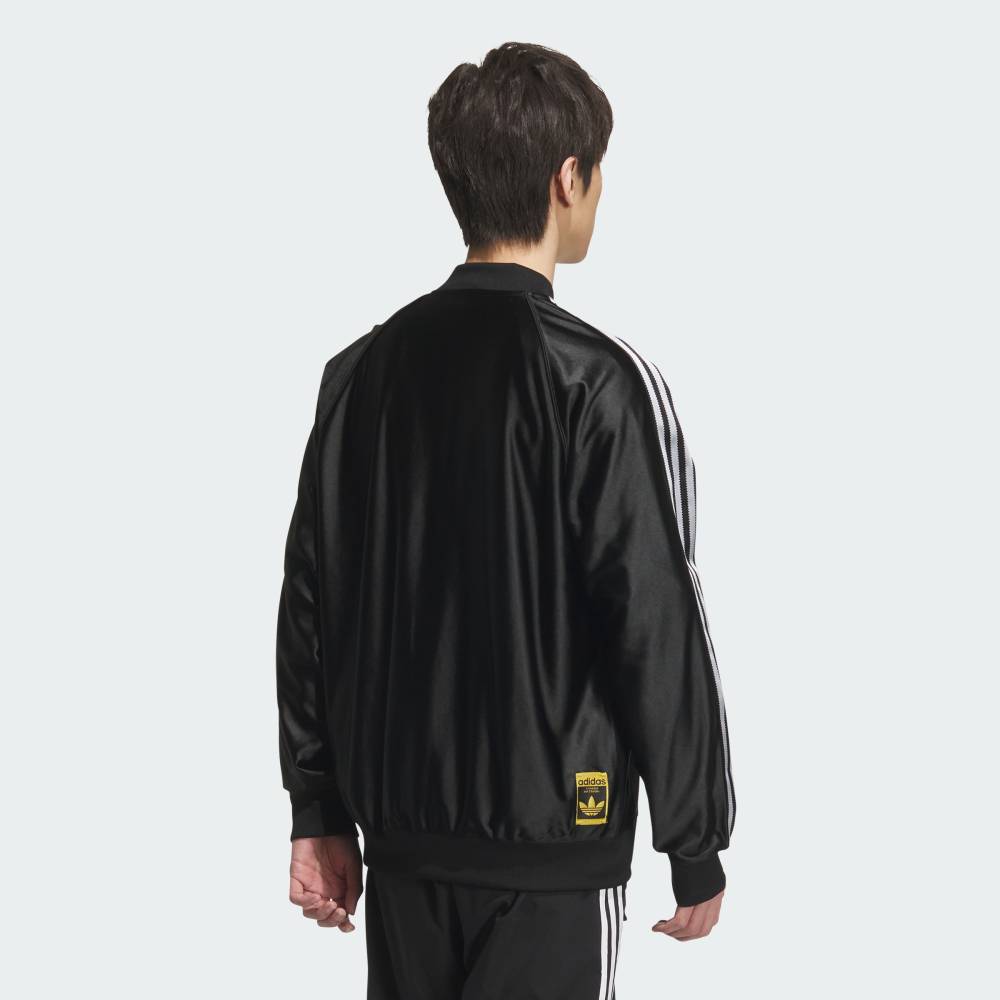 【公式】アディダス adidas 返品可 ライフスタイル SST トラックトップ（ジャージ） オリジナルス メンズ ウェア・服 ジャージ 黒 ブラック JV9274