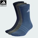 【公式】アディダス adidas 返品可 ライフスタイル クッション クルーソックス 3足組 パフォーマンス ユニセックス アクセサリー ソックス・靴下 青 ブ...