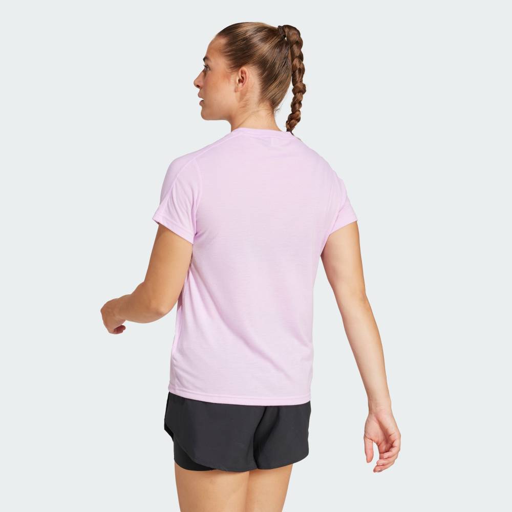【30％OFFクーポン対象 05/09 20:00～05/20 23:59】 【公式】アディダス adidas 返品可 ジム・トレーニング AEROREADY トレイン エッセンシャルズ ミニマル ロゴ クルーネック半袖Tシャツ パフォーマンス レディース ウェア・服 Tシャツ 紫 パープル JC9530 半袖 3