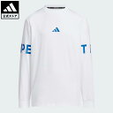 【公式】アディダス adidas 返品可 ライフスタイル 長袖 ワード Tシャツ キッズ スポーツウェア キッズ/子供用 ウェア・服 Tシャツ 白 ホワイト J...