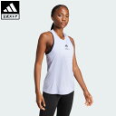 【公式】アディダス adidas 返品可 ジム・トレーニング Les Mills グラフィック タンクトップ パフォーマンス レディース ウェア・服 タンクトップ 紫 パープル JN1297 トップス(4)