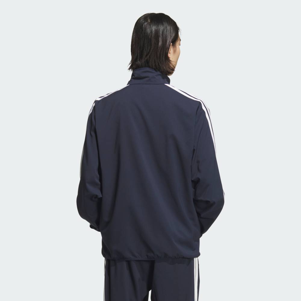 【公式】アディダス adidas 返品可 ライフスタイル スリーストライプス レギュラーフィット ライトウーブントラックトップ スポーツウェア メンズ ウェア・服 ジャージ 青 ブルー JV7001 トラックジャケット