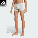 【公式】アディダス adidas 返品可 ライフスタイル コンフォートフレックス コットン スリーストライプス トランクス オリジナルス メンズ ウェア・服 アンダーウェア 黒 ブラック IQ9564
