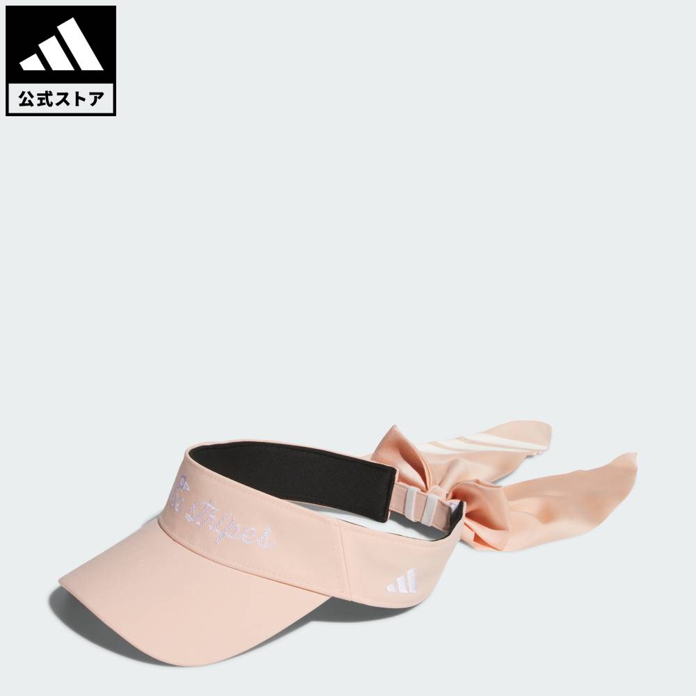 【公式】アディダス adidas 返品可 ゴルフ リボンバイザー パフォーマンス レディース アクセサリー 帽子 ピンク JH3626