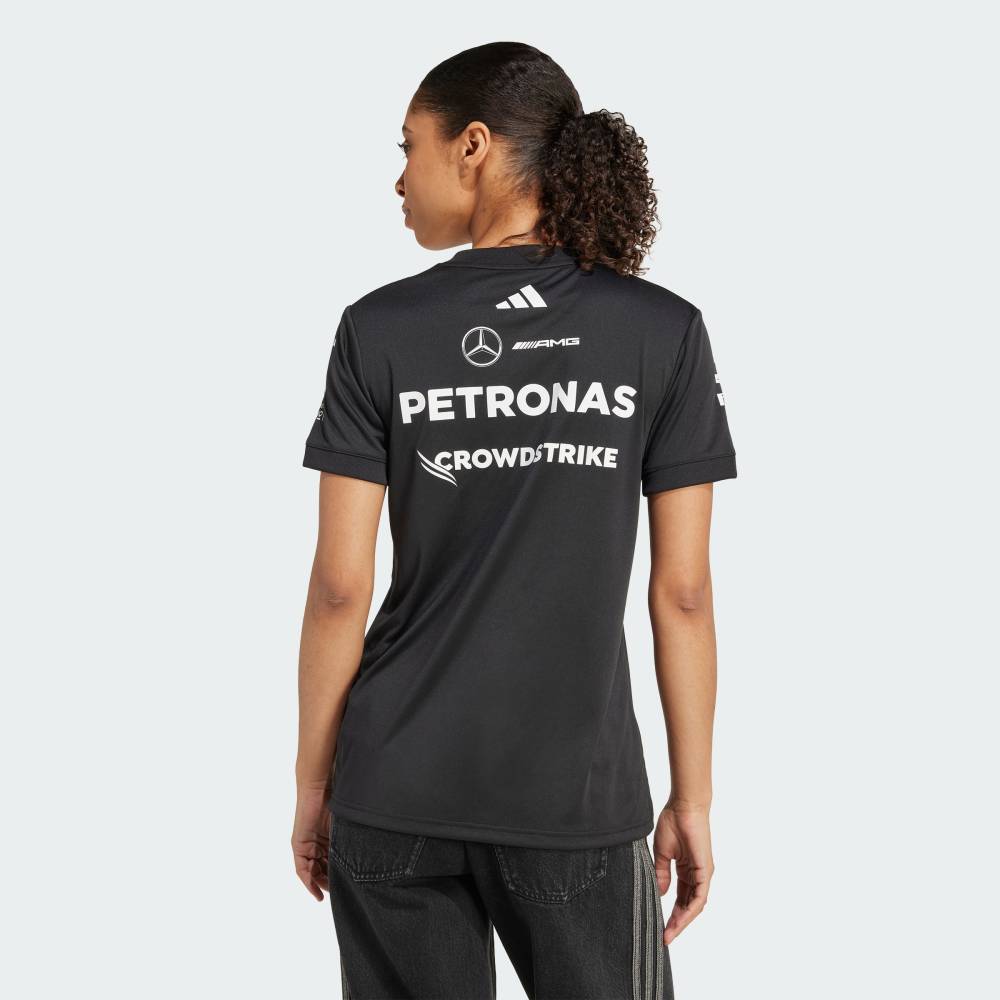 【20％OFFクーポン対象 05/09 20:00～05/20 23:59】 【公式】アディダス adidas 返品可 モータースポーツ MERCEDES-AMG PETRONAS F1チーム ドライバージャージー パフォーマンス レディース ウェア・服 ユニフォーム 黒 ブラック JW5362 3