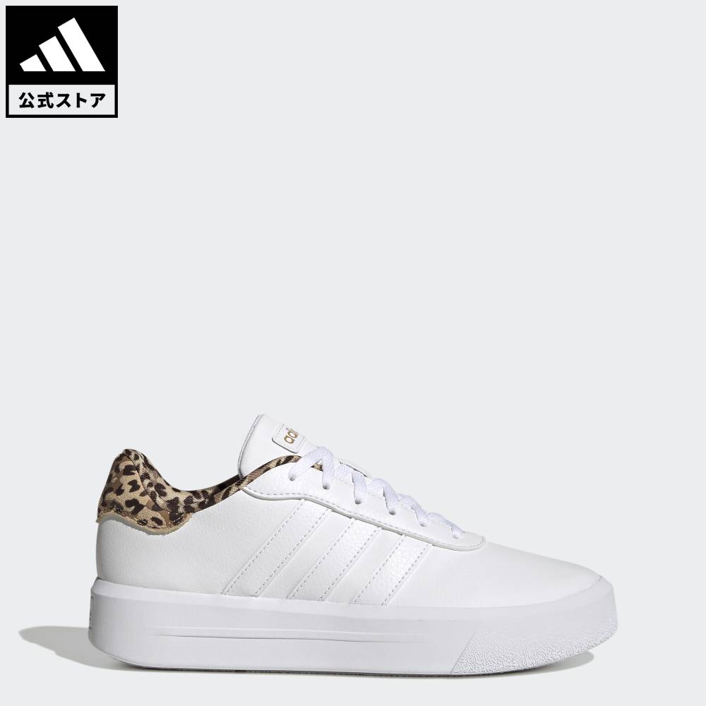 【50%OFFクーポン対象 09/04 20:00～09/11 01:59】 【公式】アディダス adidas 返品可 ライフスタイル コートプラットフォーム / Court Platform スポーツウェア レディース シューズ・靴 スニーカー 白 ホワイト GW9786のサムネイル