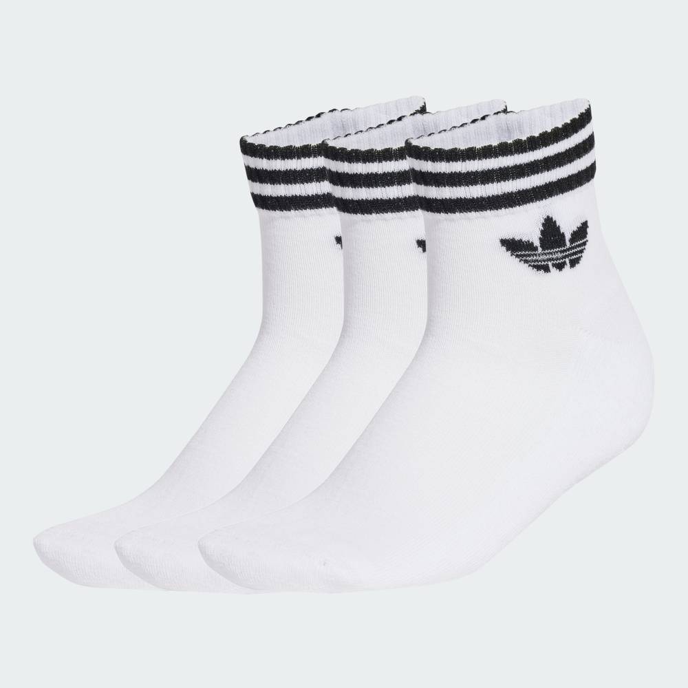 【公式】アディダス adidas 返品可 ライフスタイル スリーストライプス アンクルソックス 3足組 オリジナルス ユニセックス アクセサリー ソックス・靴下 白 ホワイト JV7435