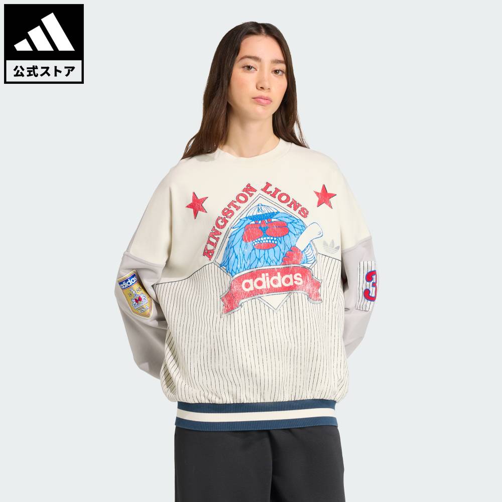 【公式】アディダス adidas 返品可 ライフスタイル アーカイブ ベースボール スウェットシャツ オリジ..