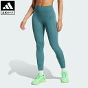 【公式】アディダス adidas 返品可 ジム・トレーニング Optime スタッシュ 7/8丈レギンス パフォーマンス レディース ウェア・服 タイツ 緑 グリーン JW7610