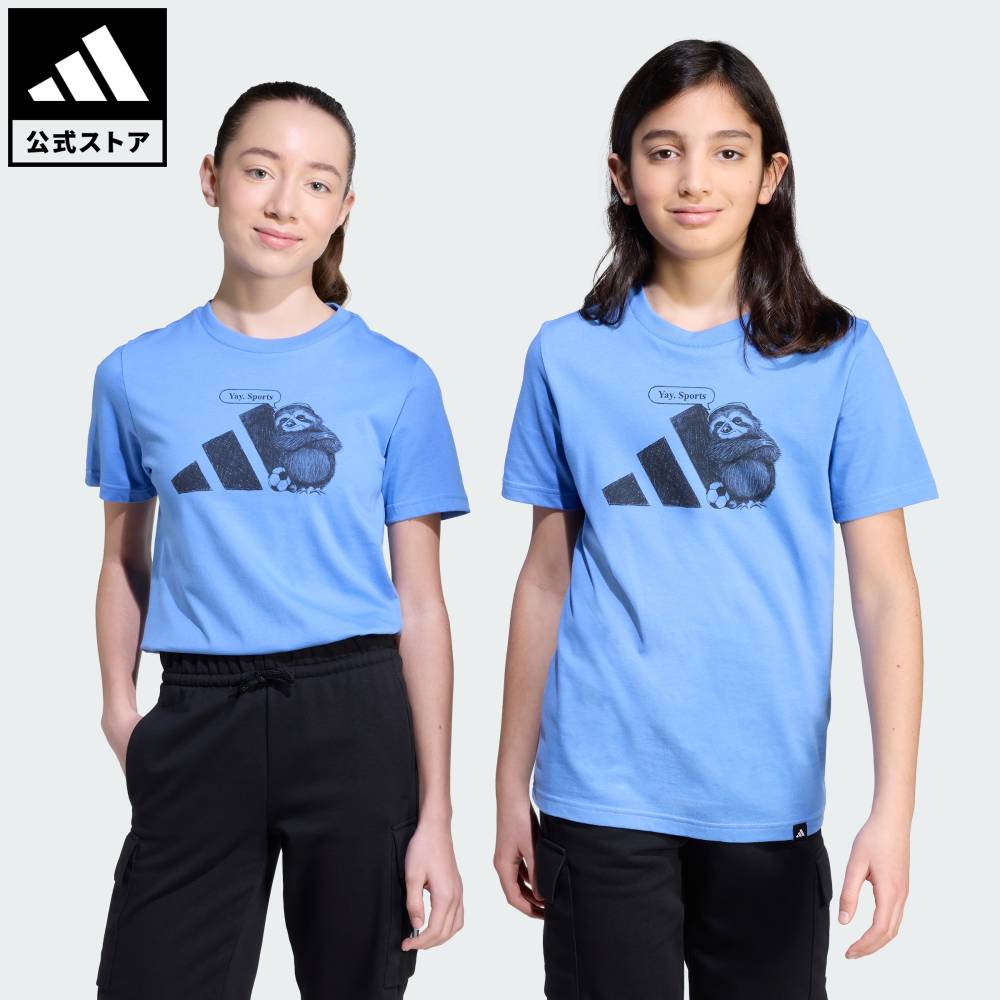 【公式】アディダス adidas 返品可 ライフスタイル スポーツ グラフィック 半袖Tシャツ キッズ スポー..