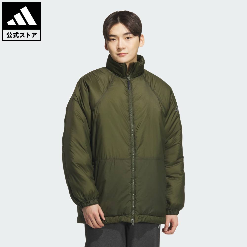 樂天商城 - 【公式】アディダス adidas 返品可 ライフスタイル シティエスケープ オーバーサイズフィット リップストップ中わた入りジャケット スポーツウェア メンズ ウェア・服 ジャケット 緑 グリーン KA1258