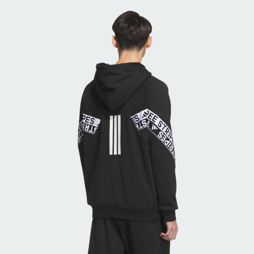 【公式】アディダス adidas 返品可 ライフスタイル ワーディングパック ルーズフィット ヘビー フレンチテリー フルジップ パーカー スポーツウェア メンズ ウェア・服 パーカー（フーディー） 黒 ブラック KB3657