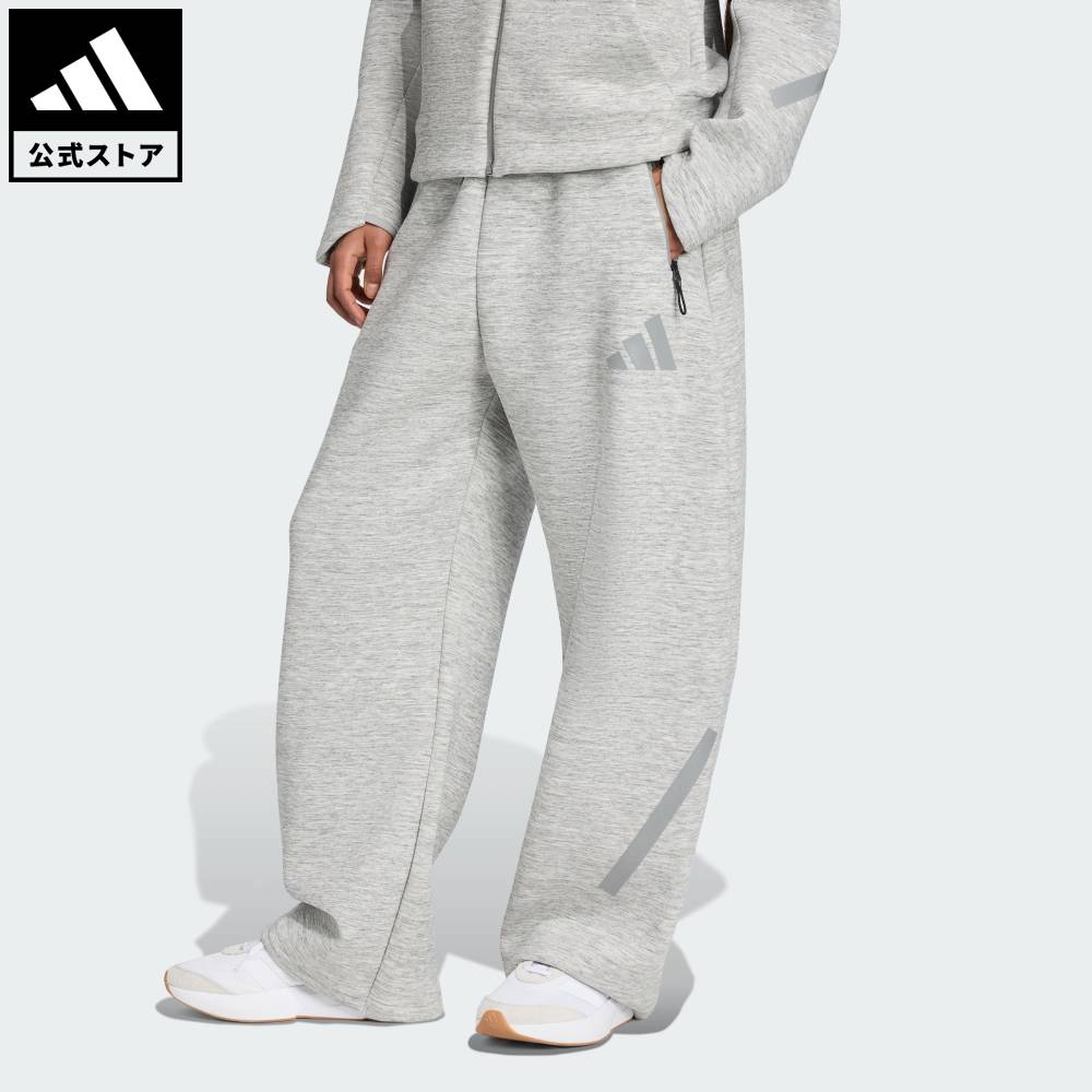 乐天商城 - 【20％OFFクーポン対象 05/09 20:00～05/20 23:59】 【公式】アディダス adidas 返品可 ライフスタイル Z.N.E.プレミアムパンツ スポーツウェア レディース ウェア・服 ボトムス グレー JV5947