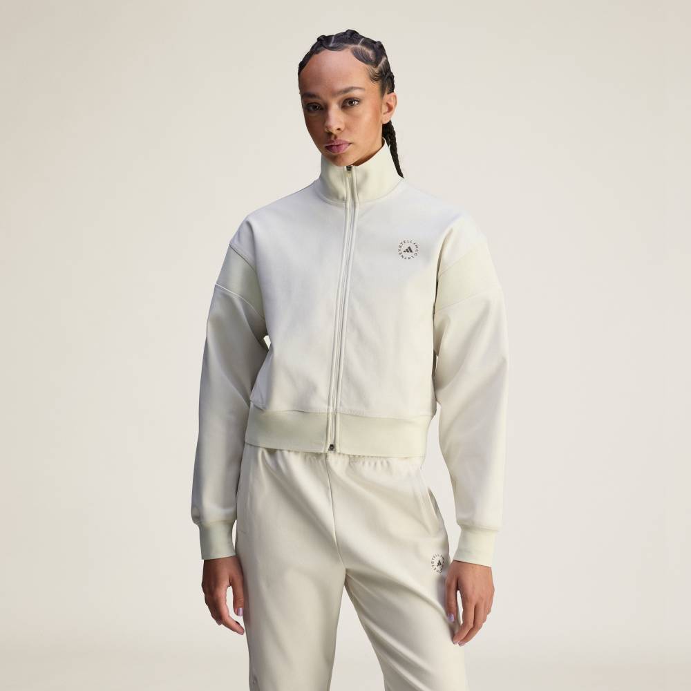 【20％OFFクーポン対象 04/14 20:00～04/20 23:59】 【公式】アディダス adidas 返品可 ジム・トレーニング adidas by Stella McCartney ニット トラックトップ アディダス バイ ステラマッカートニー レディース ウェア・服 ジャージ ベージュ JX9109 トラックジャケット 2