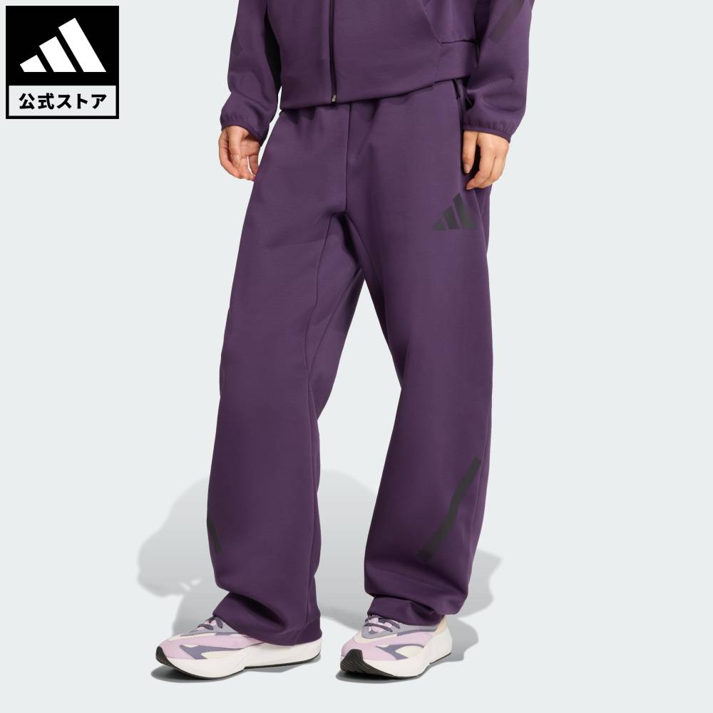 【公式】アディダス adidas 返品可 ライフスタイル adidas Z.N.E. バレルパンツ スポーツウェア レディース ウェア 服 ボトムス 紫 パープル KB9441