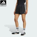 【公式】アディダス adidas 返品可 ライフスタイル adidas Originals サテン ショーツ ラッフル スリーストライプス オリジナルス レディース ウェア・服 ショートパンツ・短パン 黒 ブラック KC8816