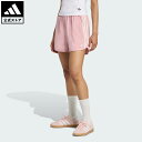 【公式】アディダス adidas 返品可 ライフスタイル adidas Originals サテン ショーツ ラッフル スリーストライプス オリジナルス レディース ウェア・服 ショートパンツ・短パン ピンク KC8818