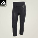 【公式】アディダス adidas 返品可 ジム・トレーニング adidas by Stella McCartney トレーニング マイクロドット カプリ レギンス アディダス バイ ステラマッカートニー レディース ウェア・服 タイツ 黒 ブラック JM8462
