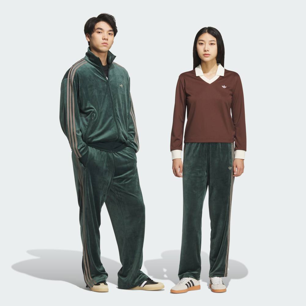 【公式】アディダス adidas 返品可 ライフスタイル FB TP VELOUR / ファイヤーバード トラックパンツ ベロア オリジナルス ユニセックス ウェア・服 ボトムス 緑 グリーン KD9386 2
