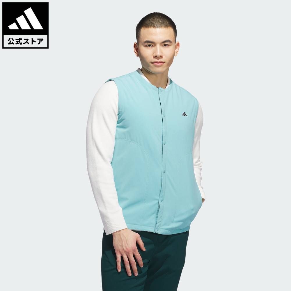 乐天商城 - 【公式】アディダス adidas 返品可 ゴルフ 【ゴルフ】GO-TO中わた入りベスト パフォーマンス メンズ ウェア・服 ジャケット JL7883