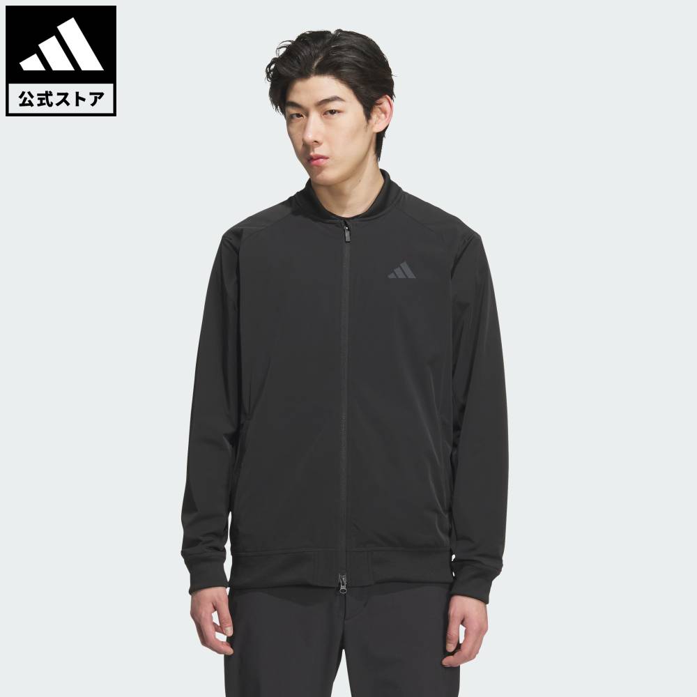 【公式】アディダス adidas 返品可 ゴルフ 【ゴルフ】長袖 フルジップジャケット パフォーマンス メンズ ウェア・服 ジャケット 黒 ブラック JL7949