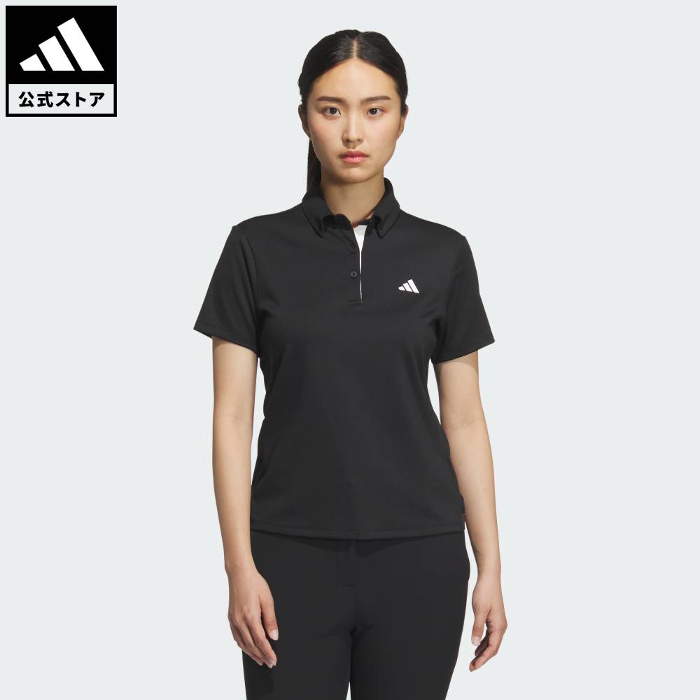 【20%OFFクーポン対象 12/29 0:00～1/5 23:59】 【公式】アディダス adidas 返品可 ゴルフ 【ゴルフ】ポロシャツ 半袖 パフォーマンス レディース ウェア・服 ポロシャツ 黒 ブラック JM3018