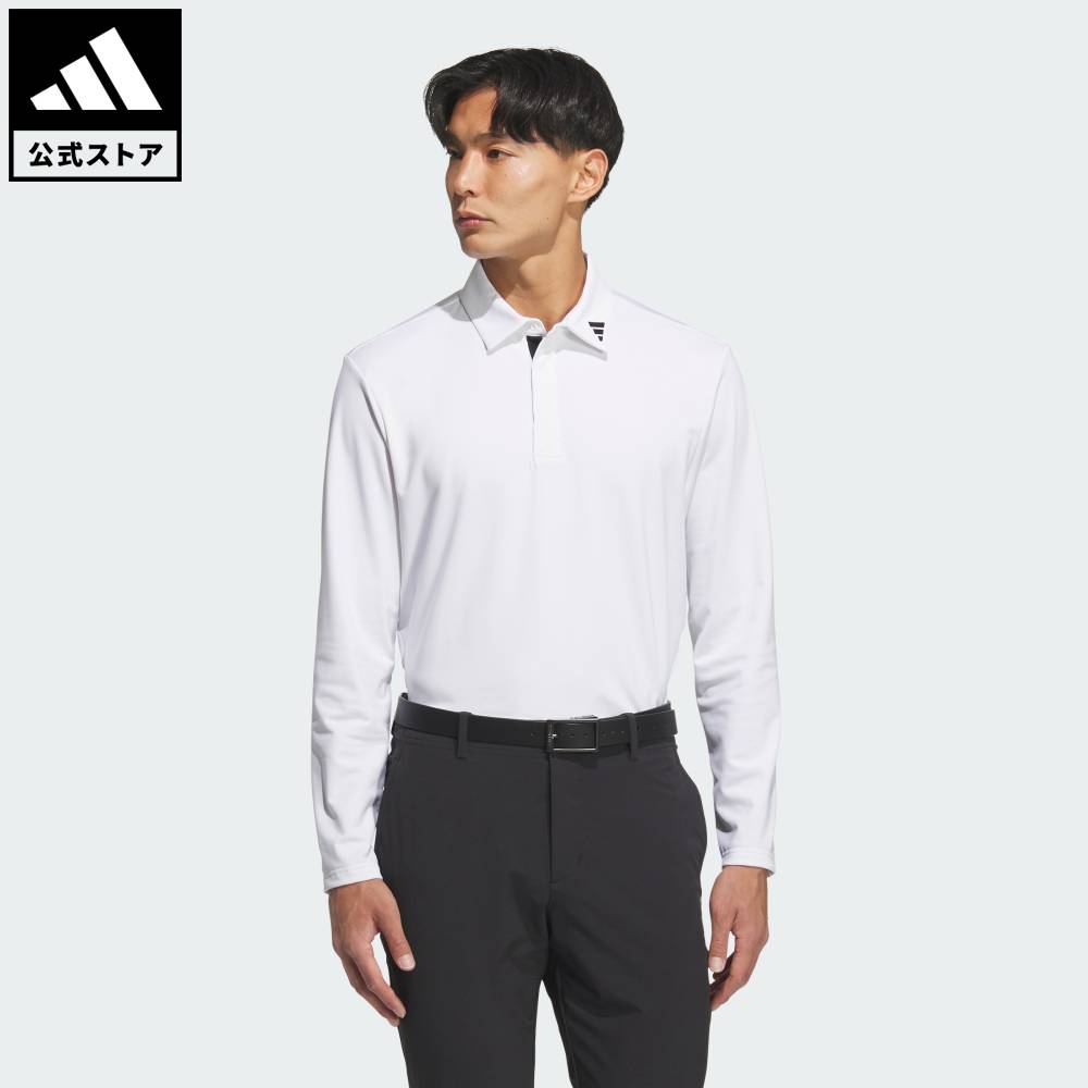 【30％OFFクーポン対象 06/13 00:00～06/18 23:59】 【公式】アディダス adidas 返品可 ゴルフ 【ゴルフ】ジャカード長袖ポロ パフォーマンス メンズ ウェア・服 ポロシャツ 白 ホワイト JM9538
