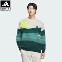 【ポイント10倍 09/15 00:00~23:59】 【公式】アディダス adidas 返品可 ゴルフ 【ゴルフ】メンズ グラフィックセーター 長袖 パフォーマンス メンズ ウェア・服 スウェット(トレーナー) 緑 グリーン JL7951 【PT】
