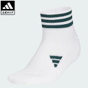 【公式】アディダス adidas 返品可 ゴルフ アンクル丈 スリーストライプス クッションソックス パフォーマンス レディース アクセサリー ソックス・靴下 白 ホワイト JM0225(4)