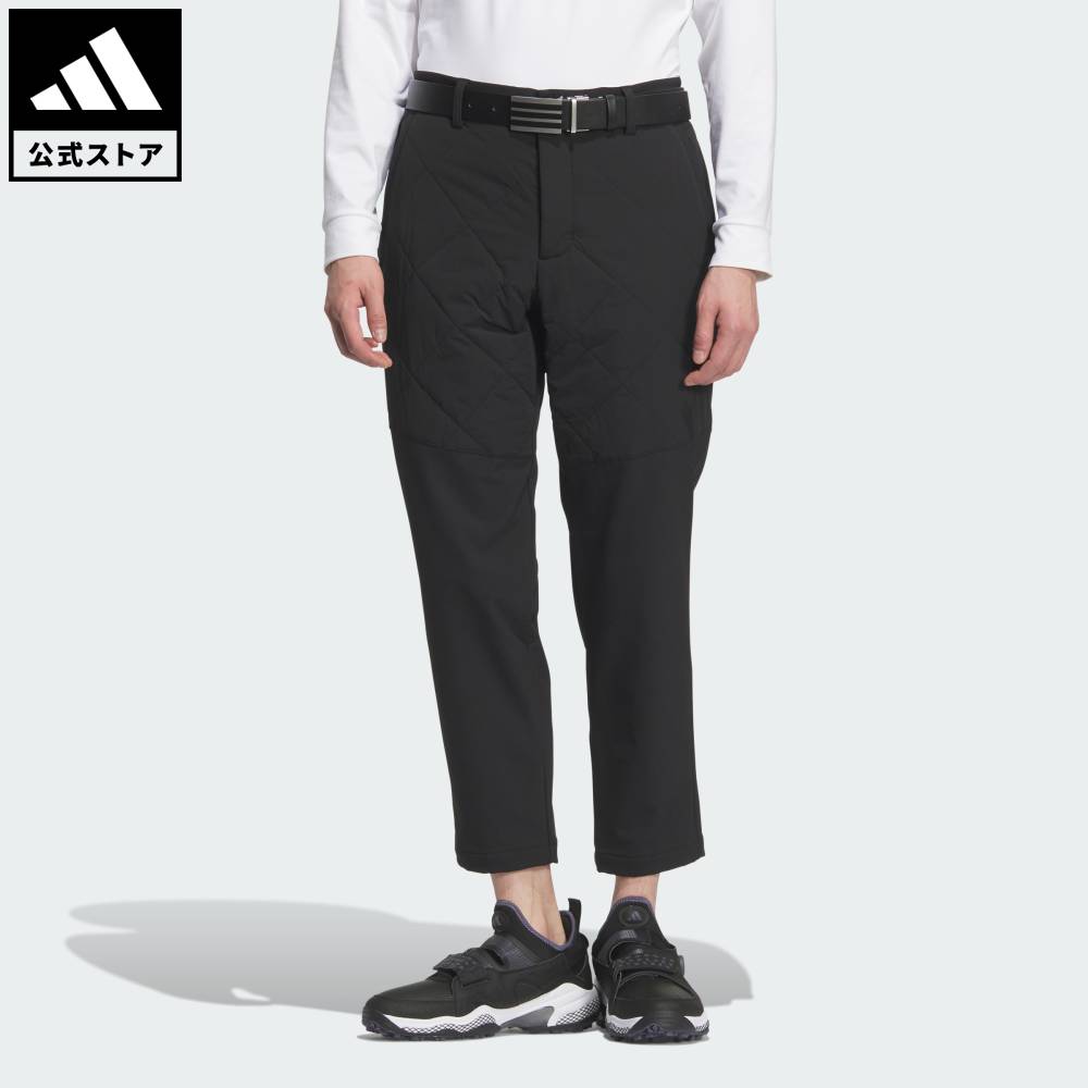 乐天商城 - 【30％OFFクーポン対象 05/09 20:00～05/20 23:59】 【公式】アディダス adidas 返品可 ゴルフ 【ゴルフ】EX STRETCH COLD .RDY 撥水 キルトコンビネーション ジョガーパンツ パフォーマンス メンズ ウェア・服 ボトムス 黒 ブラック JM2967