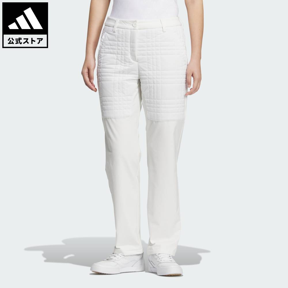 【公式】アディダス adidas 返品可 ゴルフ 【ゴルフ】EX STRETCH COLD.RDY 撥水 キルトコンビネーション パンツ パフォーマンス レディース ウェア・服 ボトムス 白 ホワイト JM2979