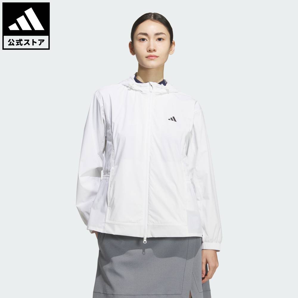 樂天商城 - 【公式】アディダス adidas 返品可 ゴルフ 【ゴルフ】フード付きウインドジャケット パフォーマンス レディース ウェア・服 ジャケット 白 ホワイト JM3000