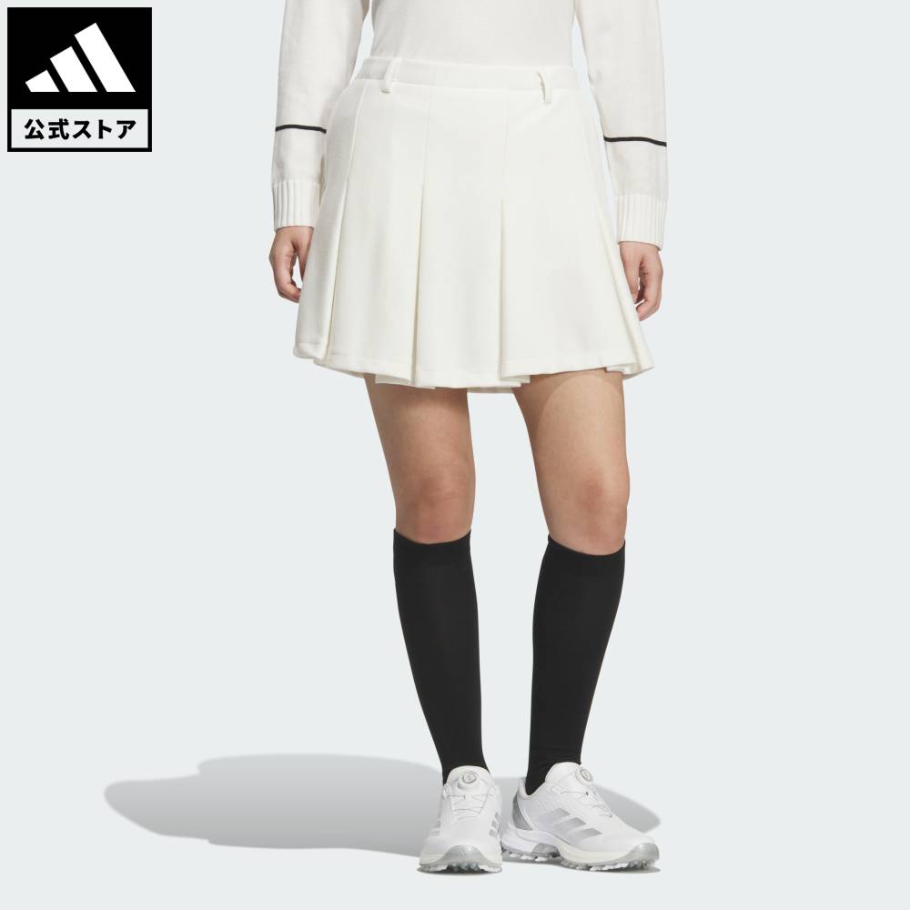【公式】アディダス adidas 返品可 ゴルフ 【ゴルフ】プリーツスカート パフォーマンス レディース ウェア・服 スカート 白 ホワイト JM7135
