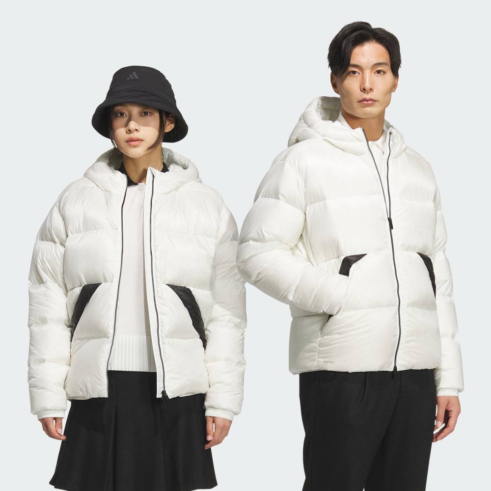 【40％OFFクーポン対象 07/04 20:00～07/11 01:59】 【公式】アディダス adidas 返品可 ゴルフ 【ゴルフ】PERTEX QUANTUM PUFFYフルジップ ダウンジャケット パフォーマンス ユニセックス ウェア・服 ジャケット 白 ホワイト JM7136 【PTU】