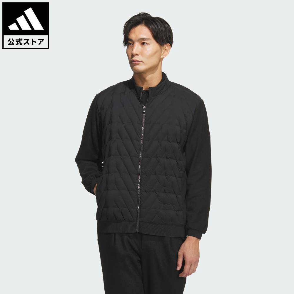 【公式】アディダス adidas 返品可 ゴルフ 【ゴルフ】WARMキルトFZジャケット パフォーマンス メンズ ウェア・服 ジャケット 黒 ブラック JM7138