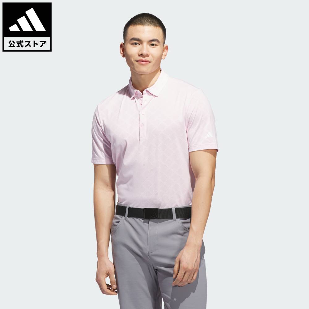 【30％OFFクーポン対象 06/04 20:00～06/11 01:59】 【公式】アディダス adidas 返品可 ゴルフ 【ゴルフ】アルティメット365 ハウンズ ジャカード ポロシャツ パフォーマンス メンズ ウェア・服 ポロシャツ ピンク KA7903 【PT】