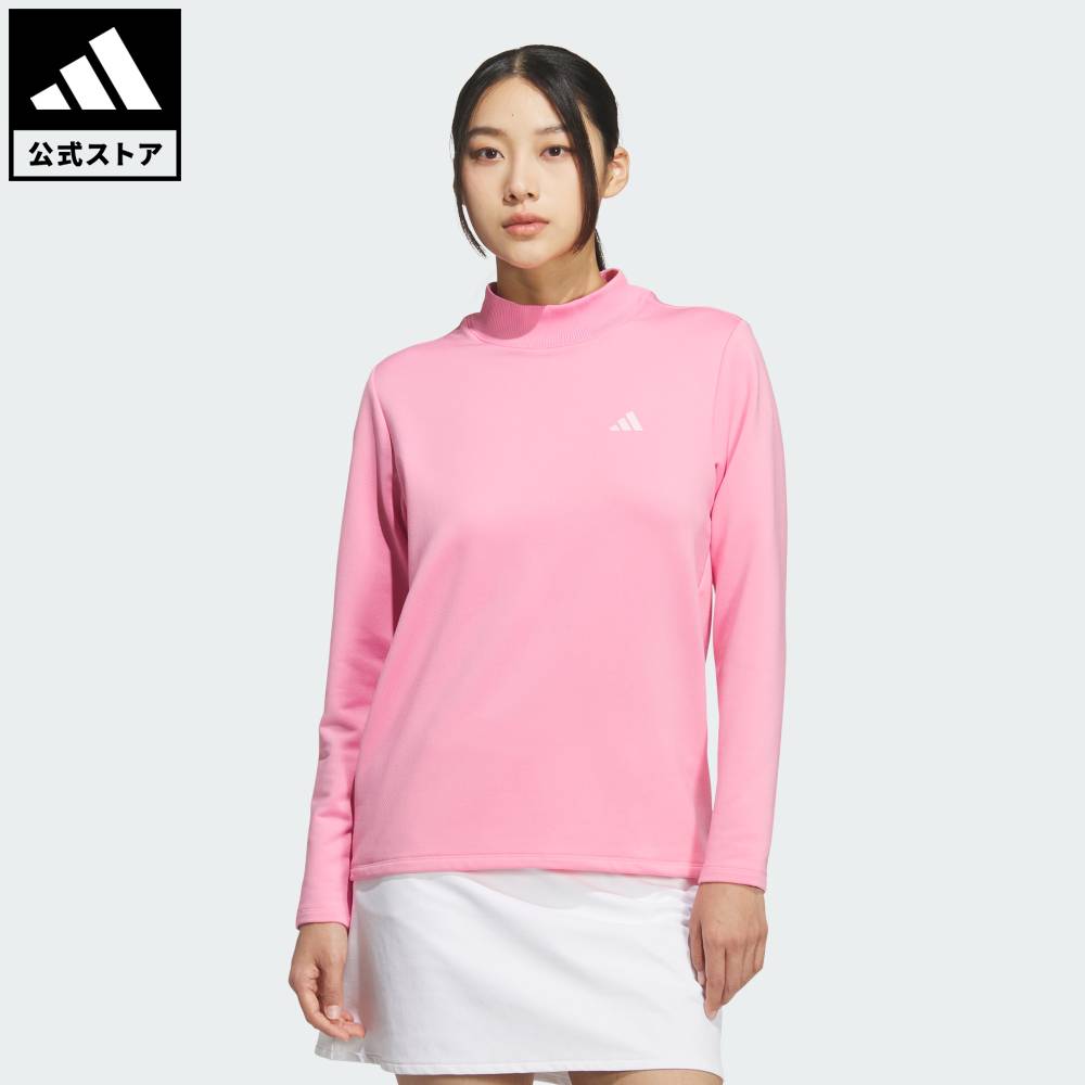 乐天商城 - 【公式】アディダス adidas 返品可 ゴルフ 【ゴルフ】COLD. RDYストレッチワーディングモックネックシャツ パフォーマンス レディース ウェア・服 ポロシャツ ピンク JM7176