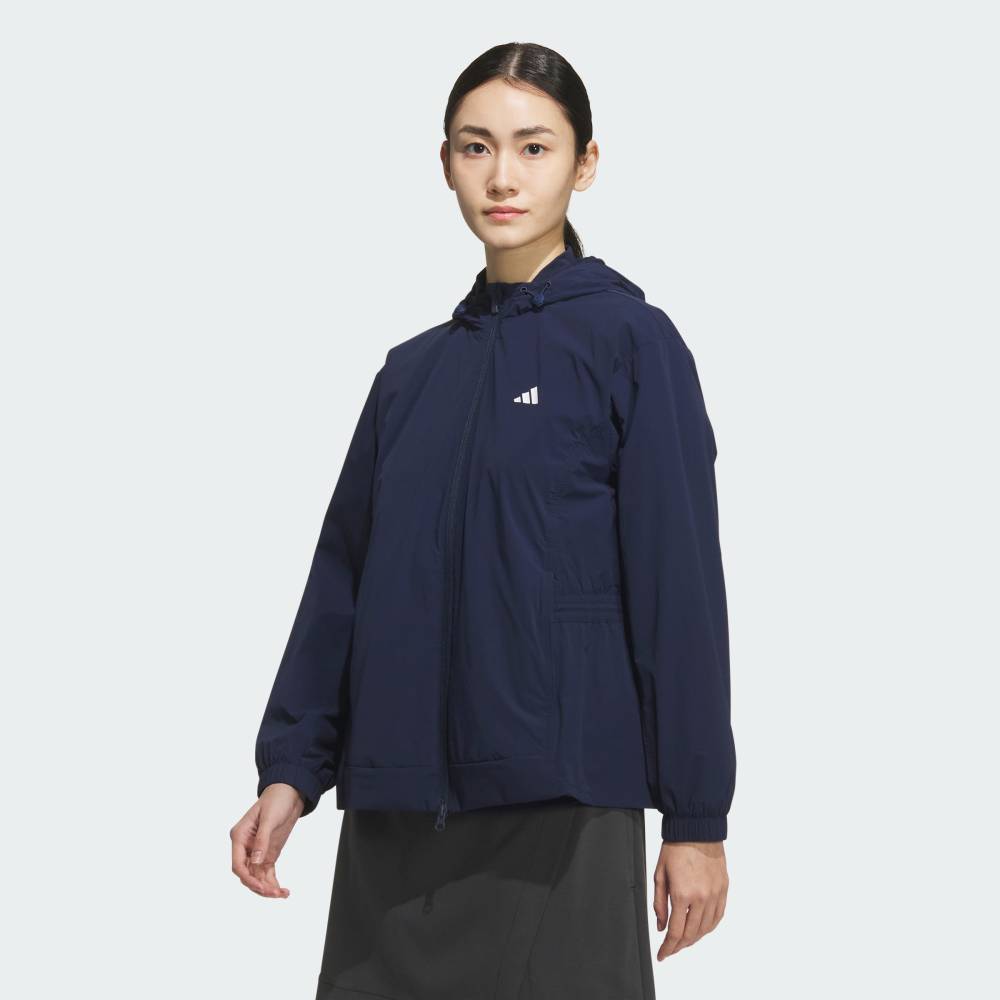 【公式】アディダス adidas 返品可 ゴルフ 【ゴルフ】フード付きウインドジャケット パフォーマンス レディース ウェア・服 ジャケット 青 ブルー JM7180