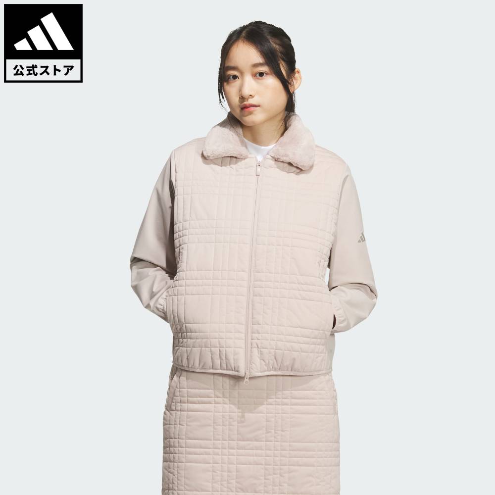 ADIDAS - 【公式】アディダス adidas 返品可 ゴルフ 【ゴルフ】COLD.RDY 中わた入りジャケット パフォーマンス レディース ウェア・服 ジャケット ブラウン JM7183