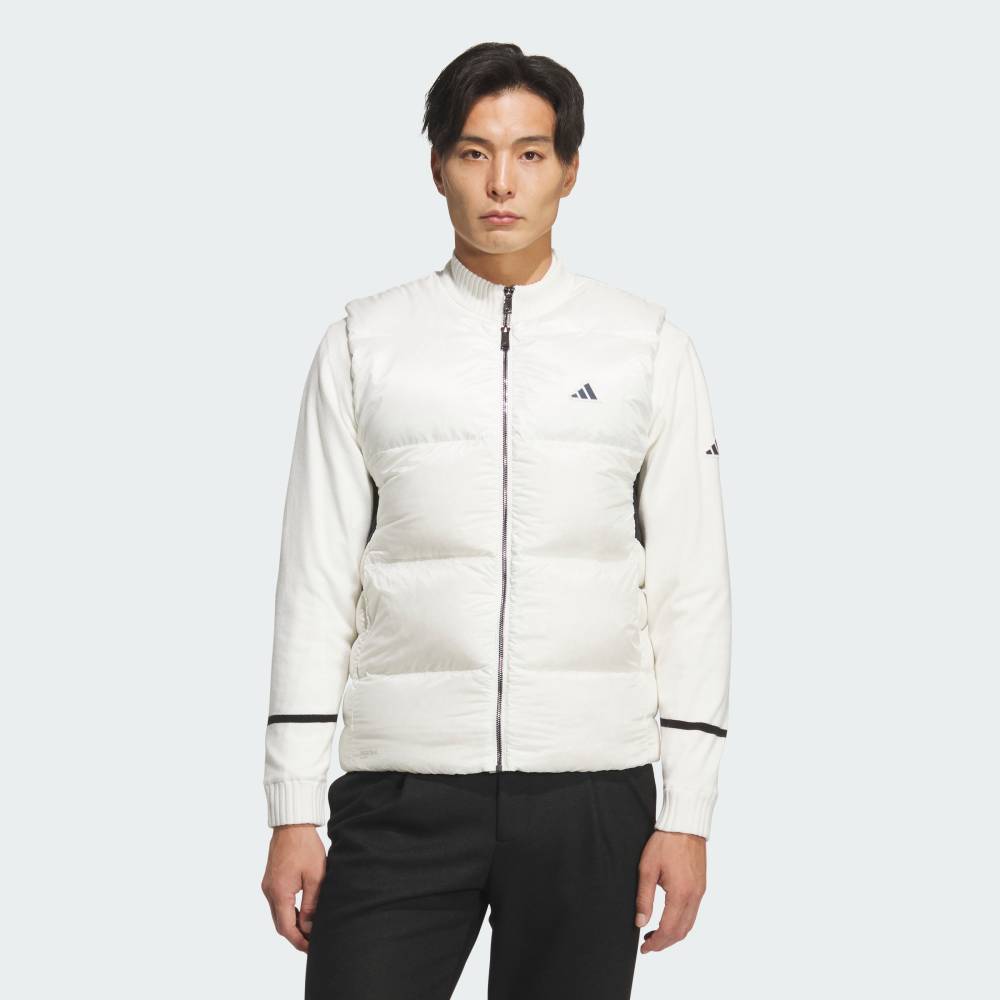 【公式】アディダス adidas 返品可 ゴルフ 【ゴルフ】PERTEX QUANTUM フルジップ ダウンベスト パフォーマンス メンズ ウェア・服 ベスト 白 ホワイト JM9530