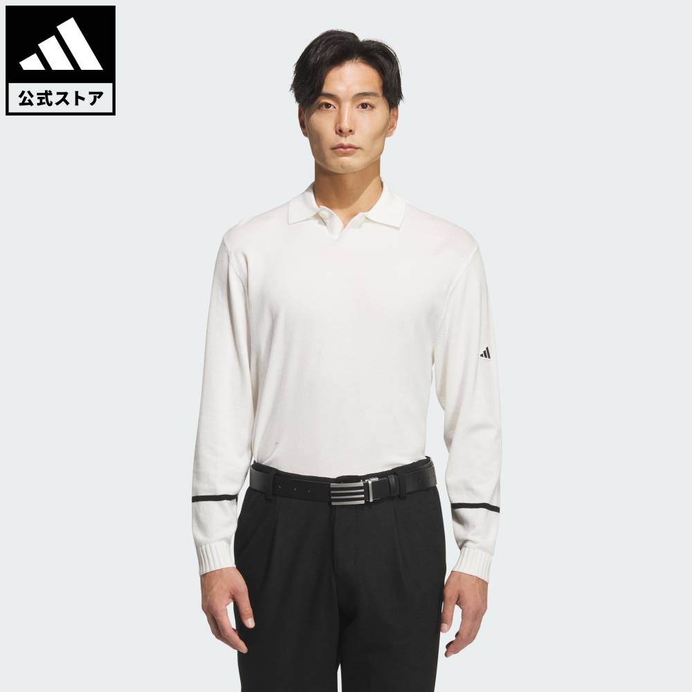 乐天商城 - 【ポイント10倍 5/9 20:00～5/20 23:59】 【公式】アディダス adidas 返品可 ゴルフ 【ゴルフ】ニットポロシャツ パフォーマンス メンズ ウェア・服 ポロシャツ 白 ホワイト JM9534 【PT】