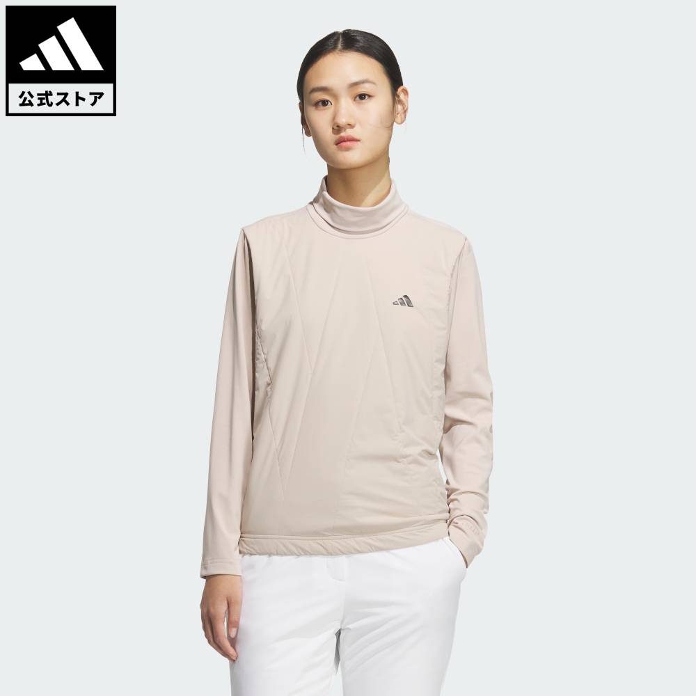 【公式】アディダス adidas 返品可 ゴルフ 【ゴルフ】AZ FROSTGUARD WARMキルトハイネック長袖シャツ パフォーマンス レディース ウェア・服 シャツ ブラウン JM9563