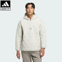 【公式】アディダス adidas 返品可 ゴルフ 【ゴルフ】クォータージップ中わた入りプルオーバー長袖 パフォーマンス メンズ ウェア・服 ジャケット ベージュ JM9598