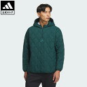 【公式】アディダス adidas 返品可 ゴルフ 【ゴルフ】クォータージップ中わた入りプルオーバー長袖 パフォーマンス メンズ ウェア・服 ジャケット 緑 グリーン JM9600