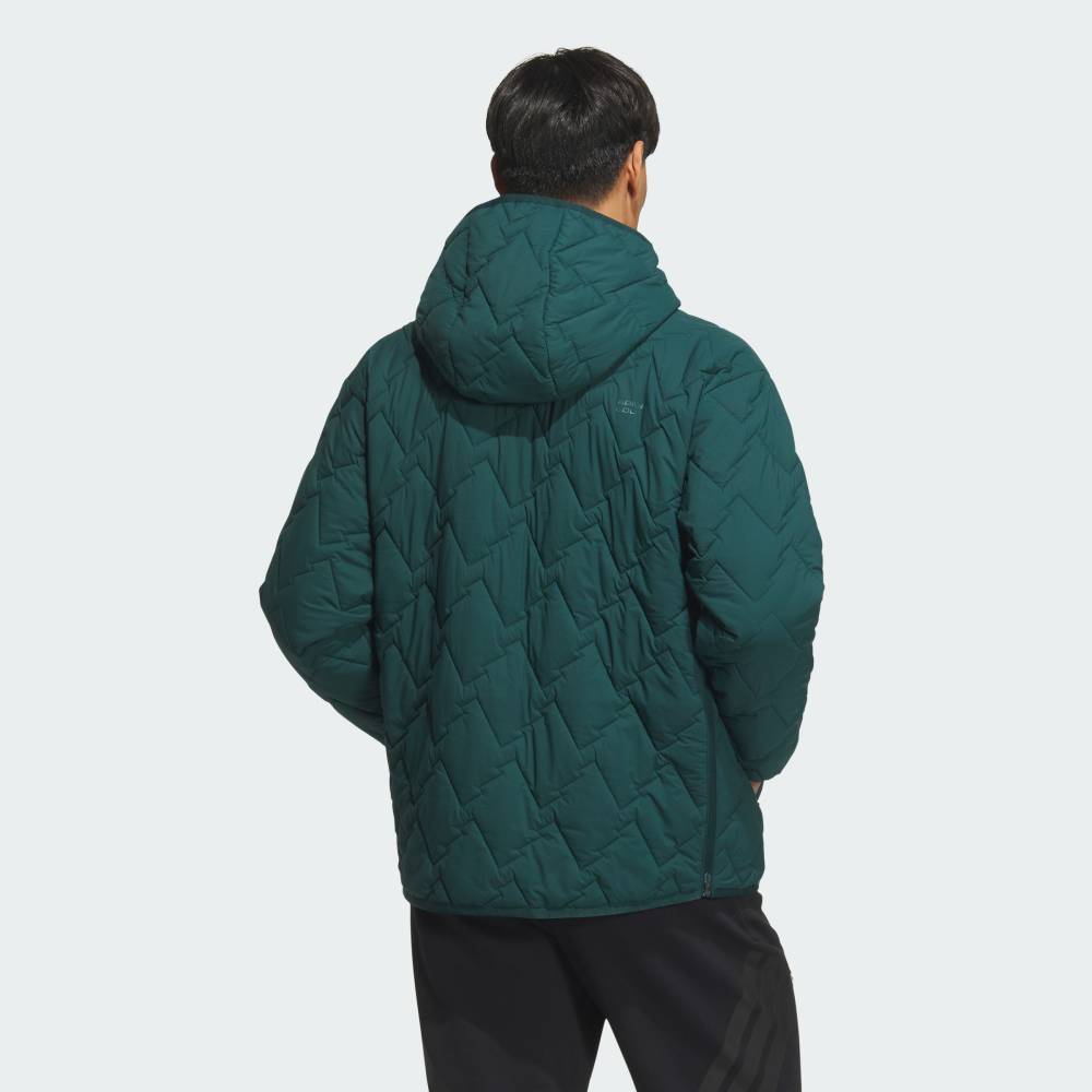 【公式】アディダス adidas 返品可 ゴルフ 【ゴルフ】クォータージップ中わた入りプルオーバー長袖 パフォーマンス メンズ ウェア・服 ジャケット 緑 グリーン JM9600