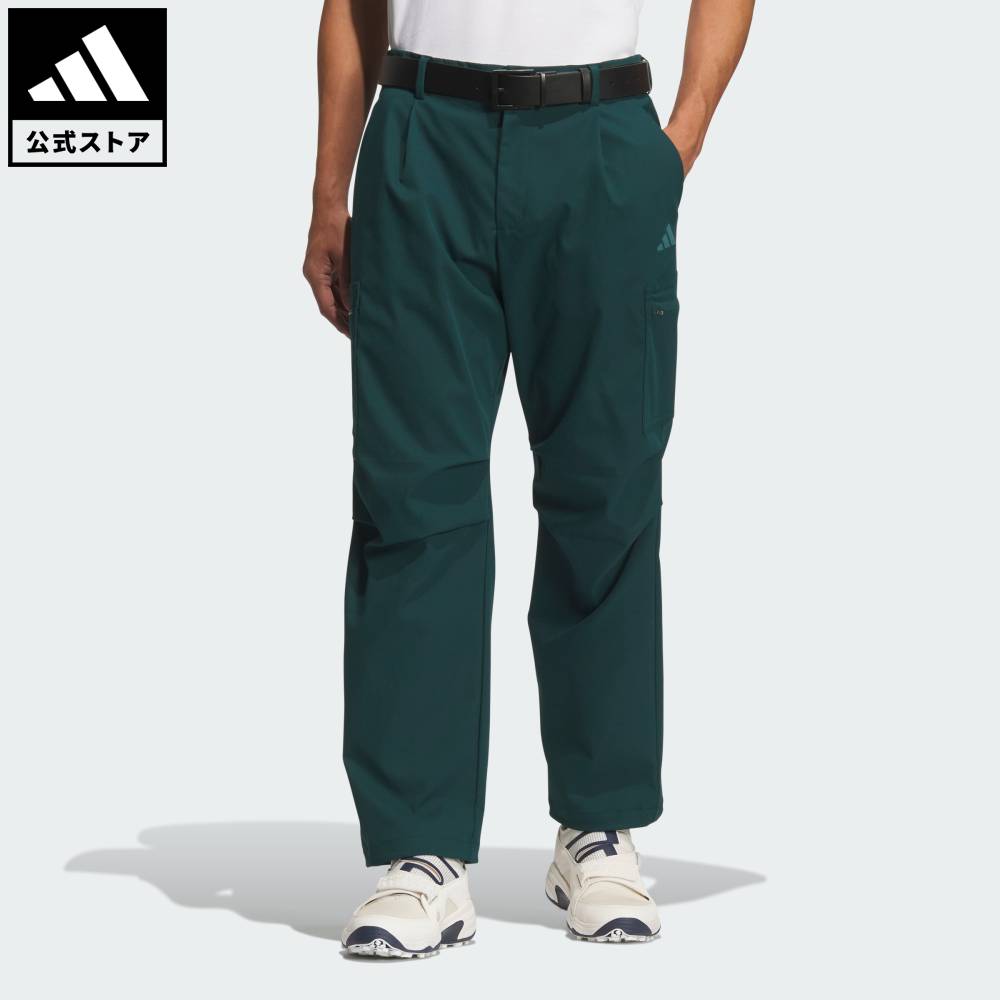 ADIDAS - 【公式】アディダス adidas 返品可 ゴルフ 【ゴルフ】ビヨンド ザ コース EX STRETCH ツイストウィーブ アンクル カーゴパンツ パフォーマンス メンズ ウェア・服 ボトムス 緑 グリーン JM9605