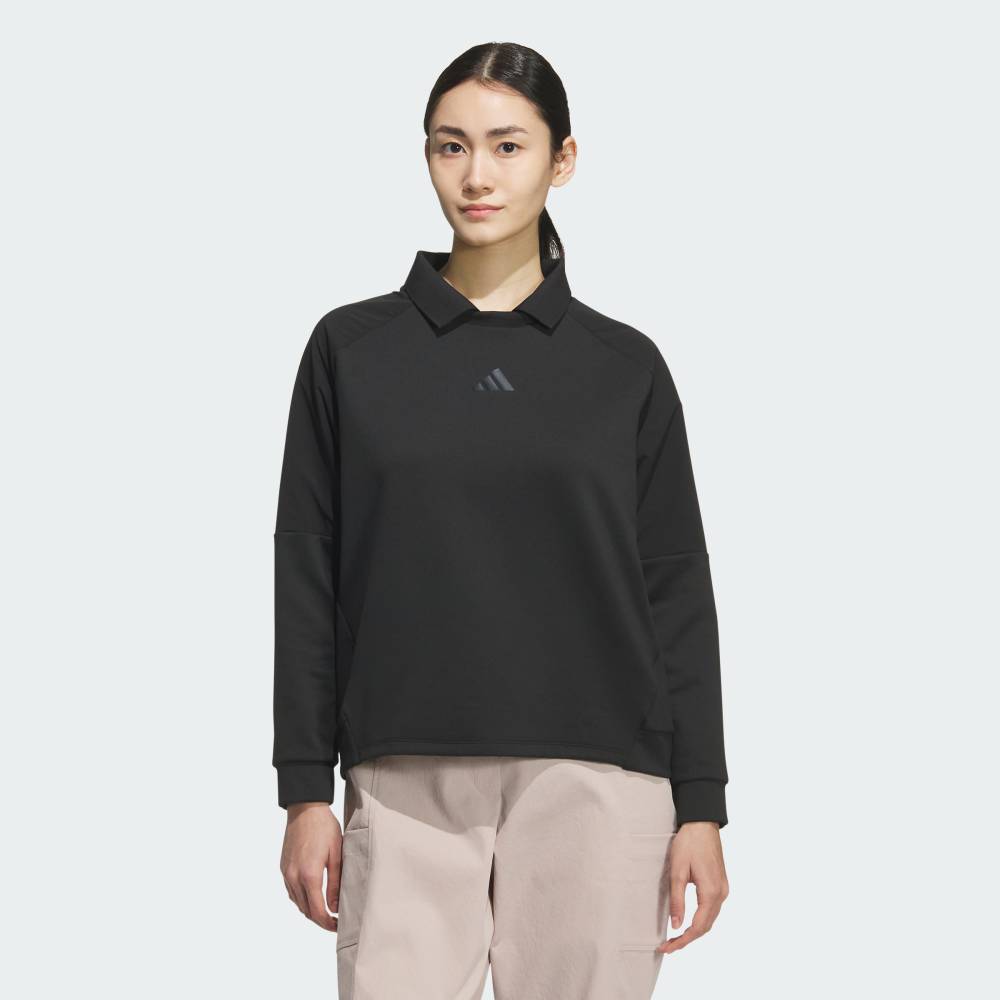【30％OFFクーポン対象 04/14 20:00～04/20 23:59】 【公式】アディダス adidas 返品可 ゴルフ 【ゴルフ】スウェットシャツ 長袖 パフォーマンス レディース ウェア・服 スウェット（トレーナー） 黒 ブラック JM9613
